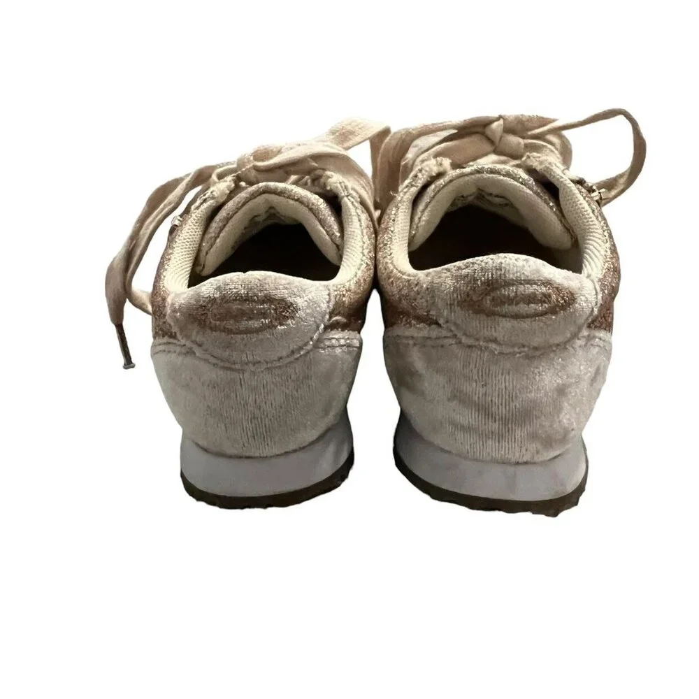 Joyfolie T10 Ari Gold Glitter & Velvet Sneakers